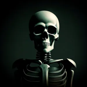 Spooky Skeleton Skull Mask - Terrifying Anatomy of Death