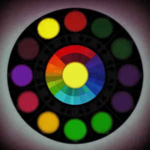 Colorful Multimedia Disk: Shiny Rainbow Reflection