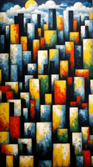 Colorful school supplies and art materials on table