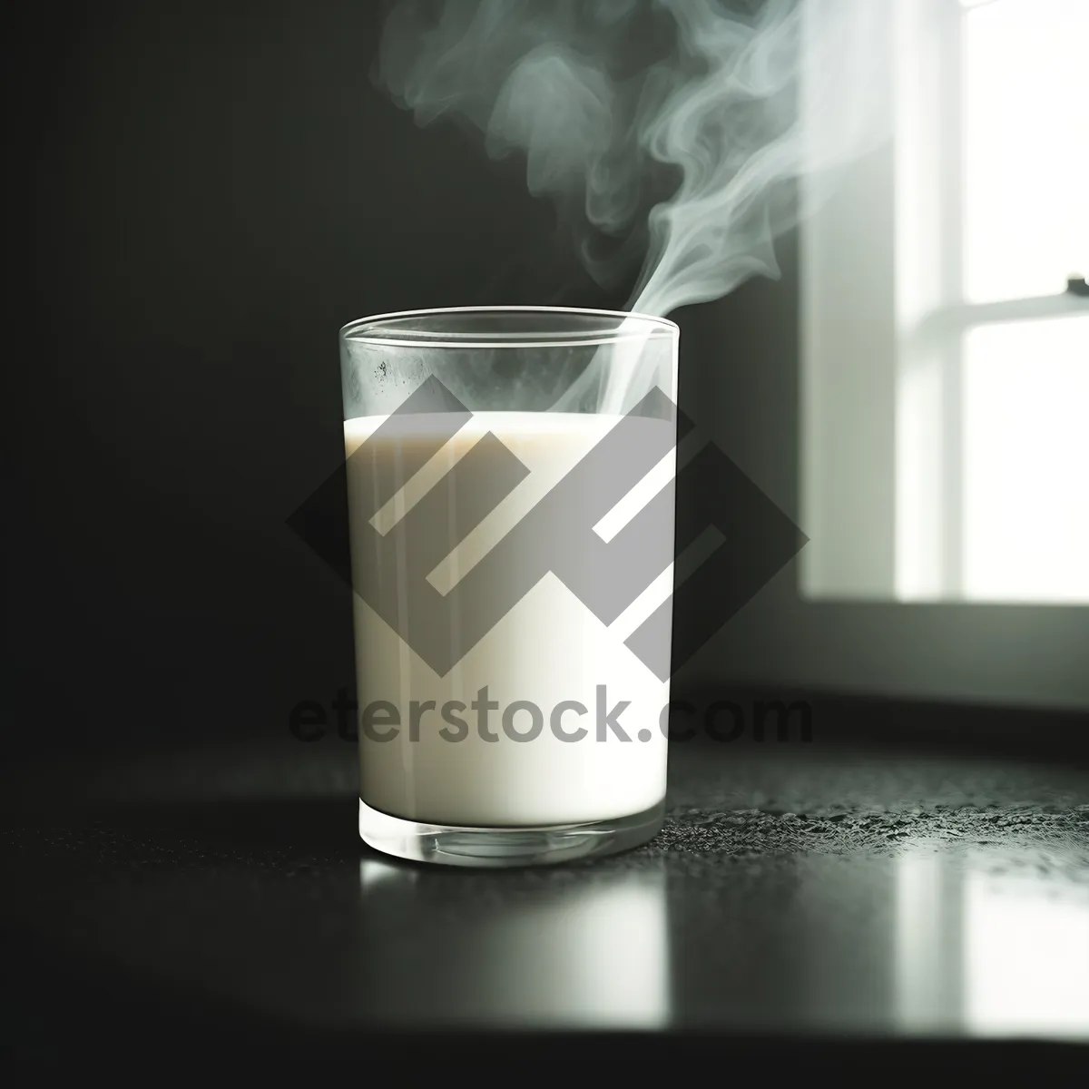 Picture of Refreshing Cold Milk in Glass