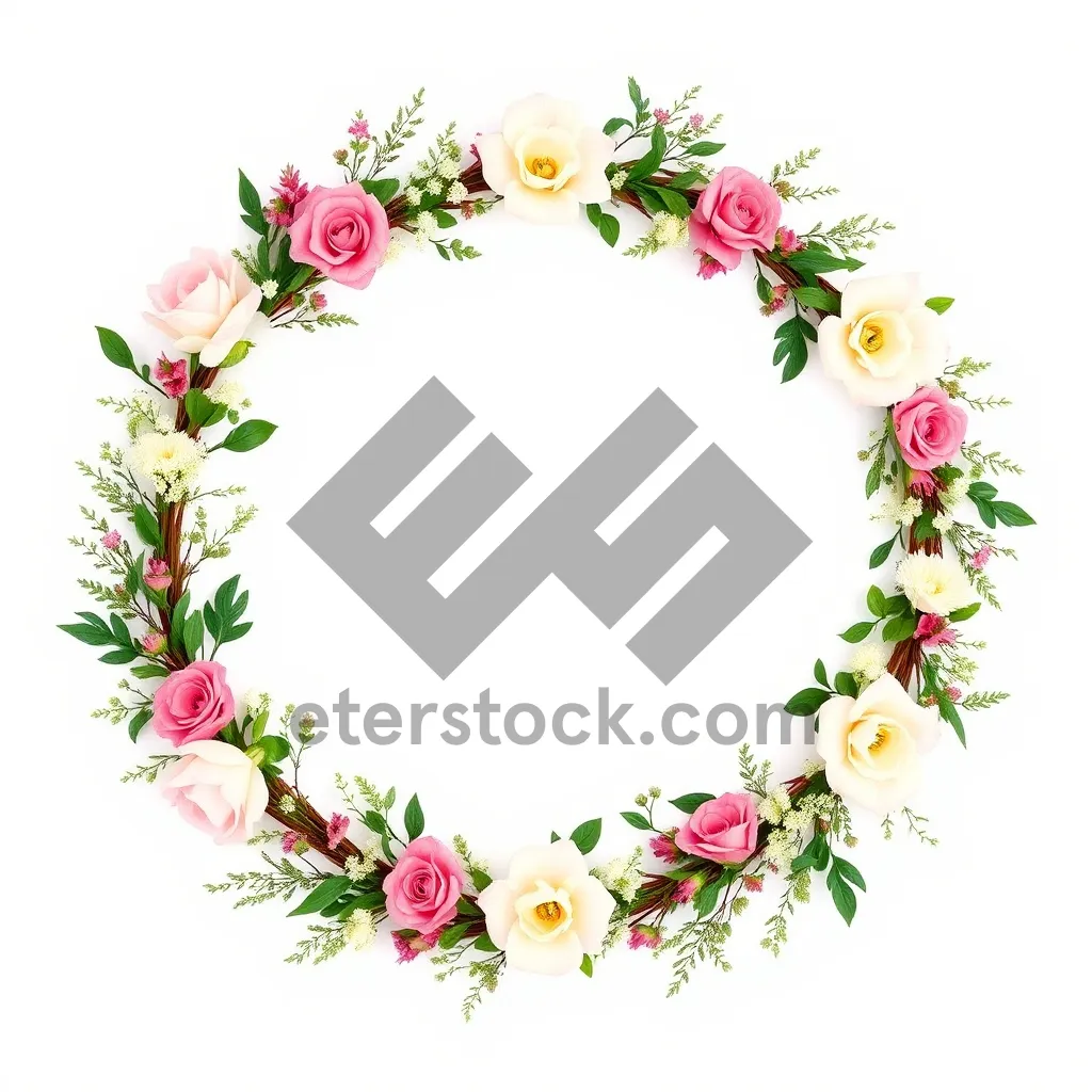 Picture of Floral Retro Border Decoration Graphic Element