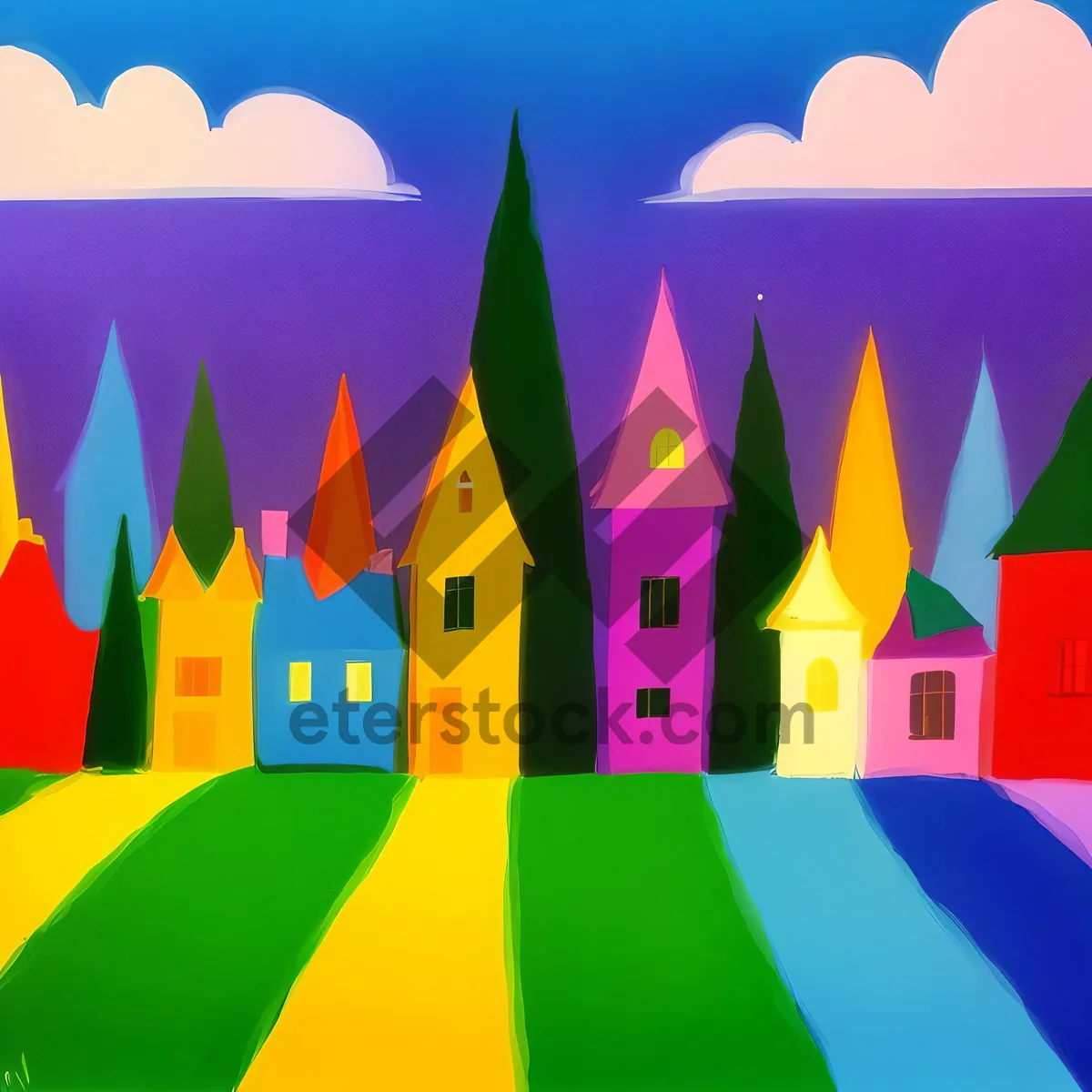 Picture of Graphic Flag Icon Symbolizing Artful Design