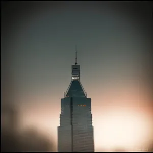 Golden City Minaret at Sunset