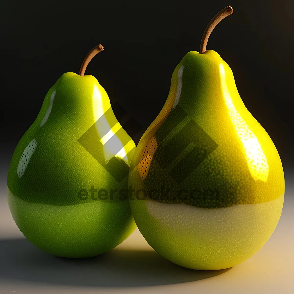 Picture of Fresh and juicy pear, a healthy snack.