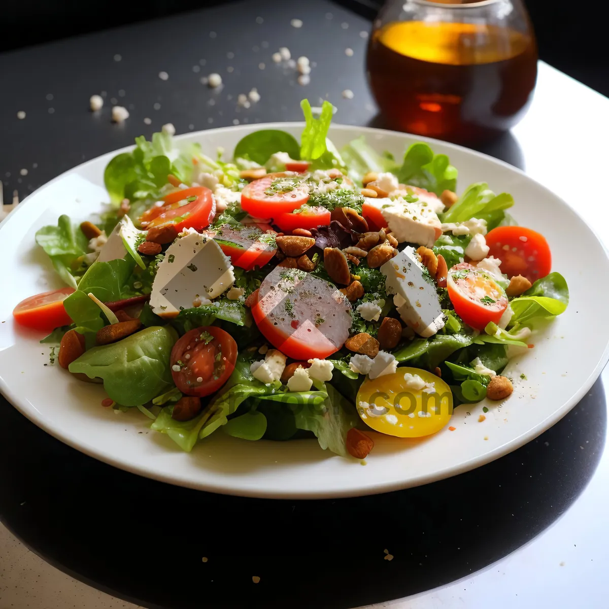 Picture of Delicious Gourmet Vegetable Salad with Feta Cheese