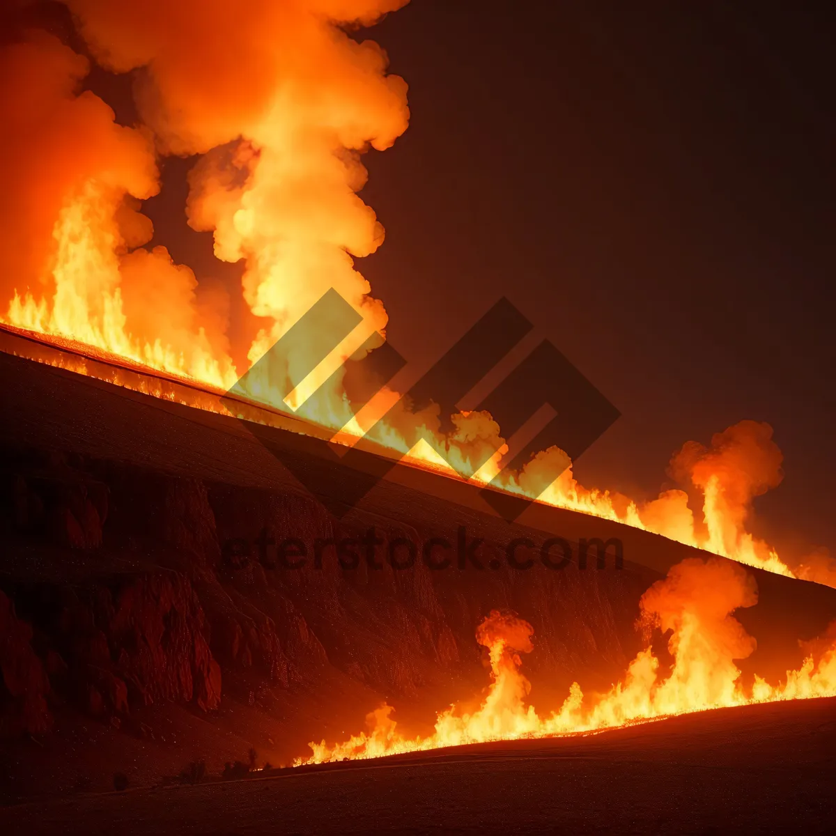 Picture of Blazing Sunrise: A Fiery Sky's Warm Glow