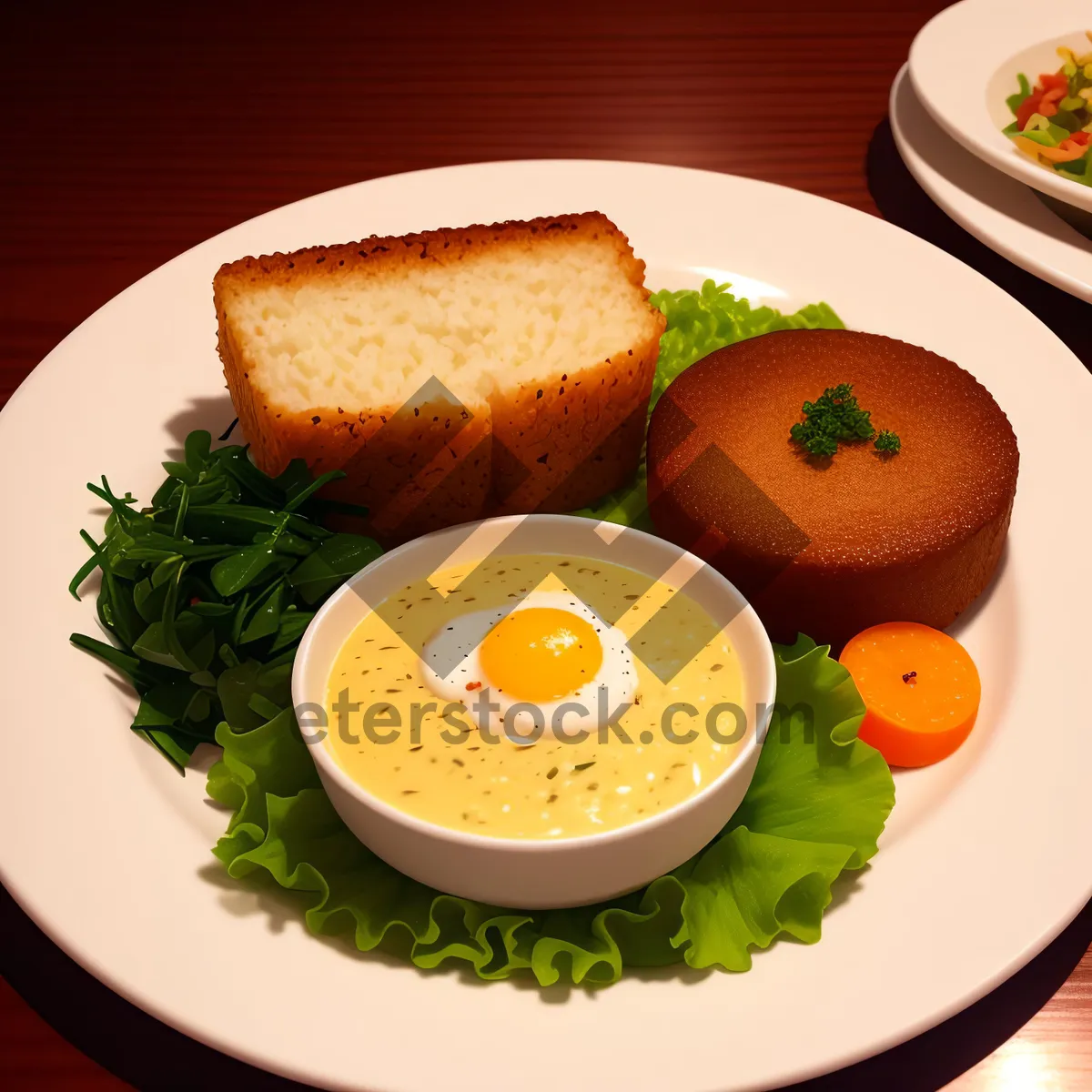 Picture of Delicious Grilled Meat with Fresh Vegetables