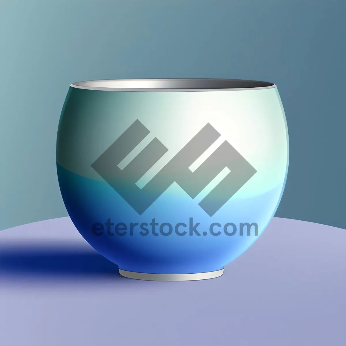 Picture of Mixing Bowl with Glass and Drink