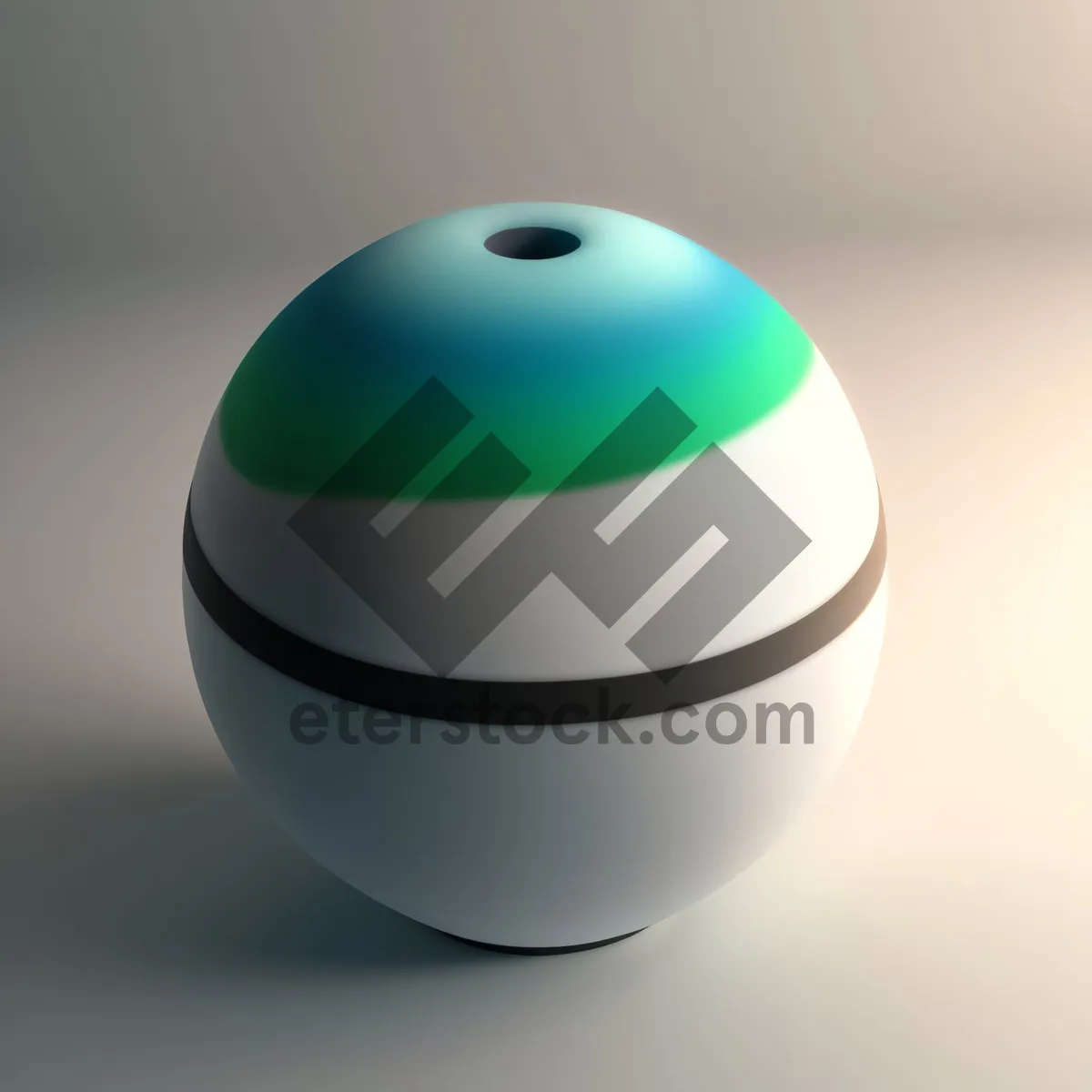 Picture of Shiny Glass Sphere Icon with 3D Relief
