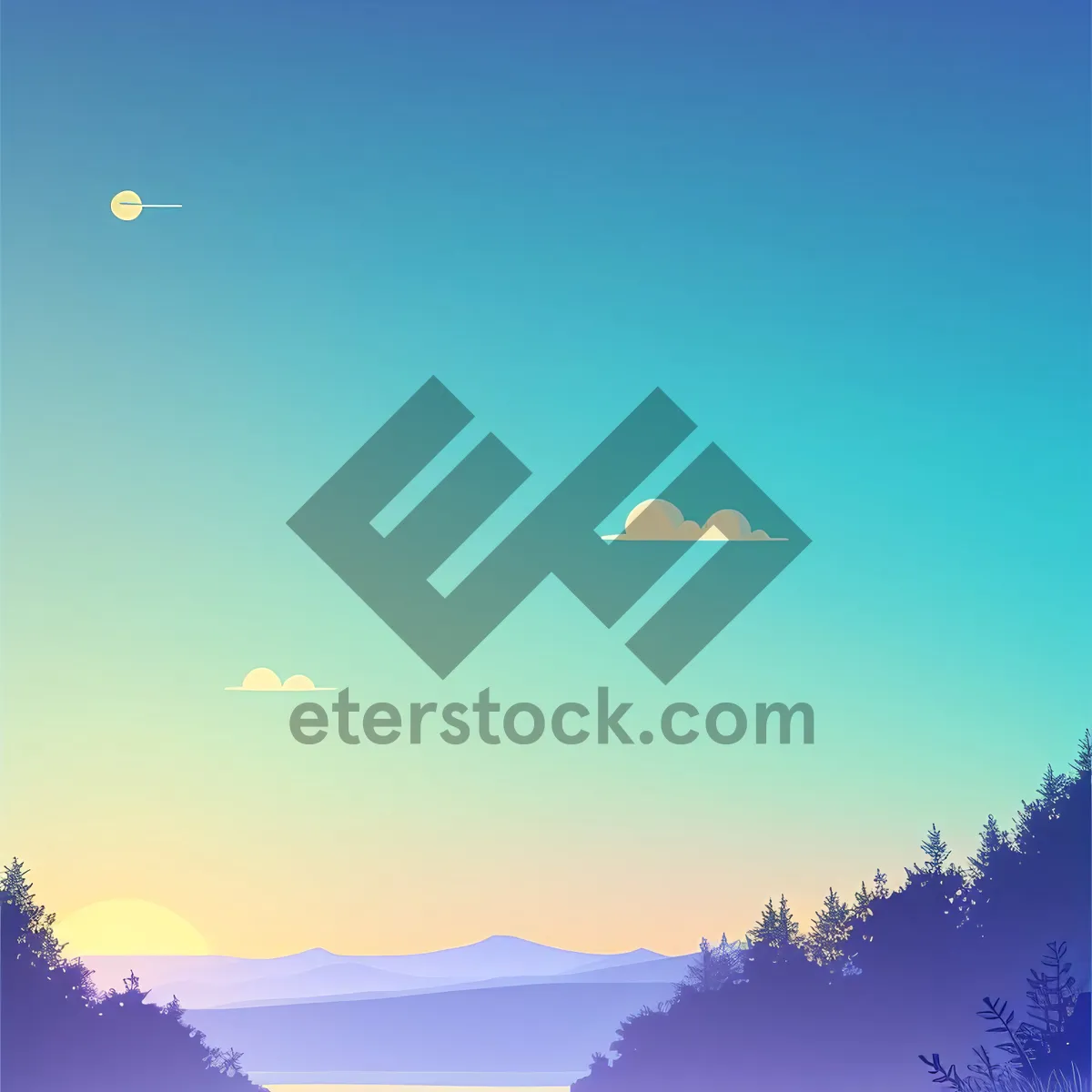 Picture of Vibrant Sky with Fluffy Clouds