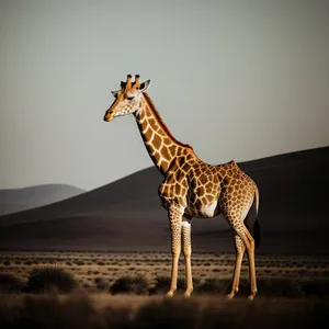 Majestic Giraffe in South African Wilderness