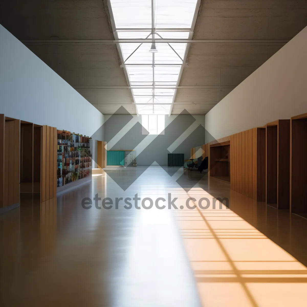 Picture of Modern Urban Office Corridor with Light