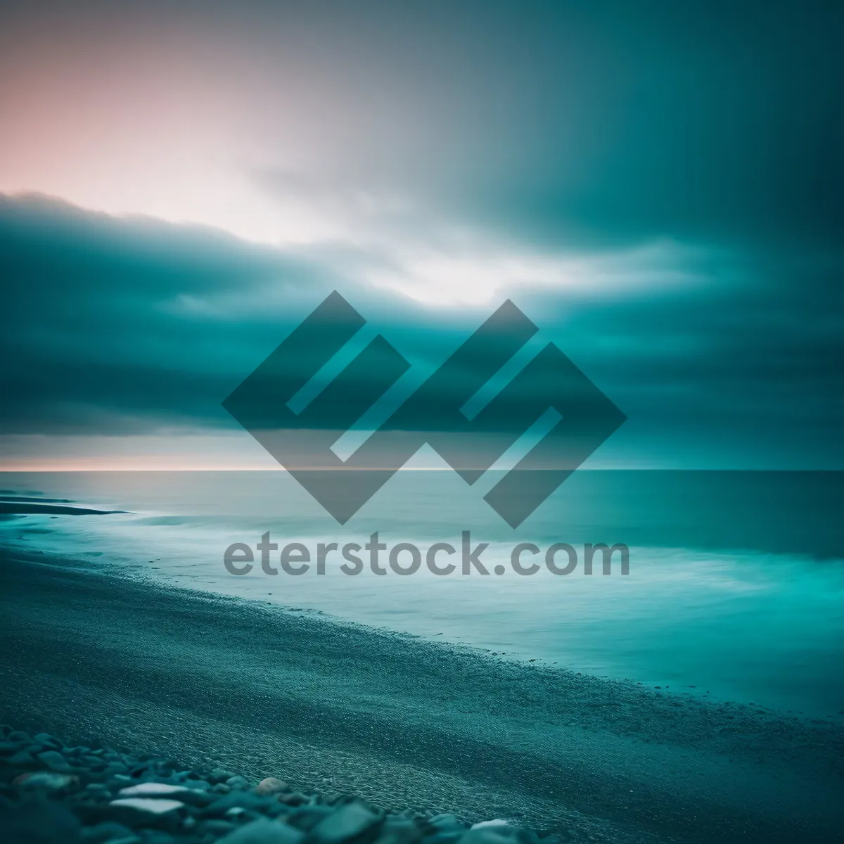 Picture of Paradise Sunset: Tranquil Tropical Beachscape Along the Coast