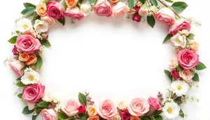 Romantic Pink Rose Wedding Wallpaper