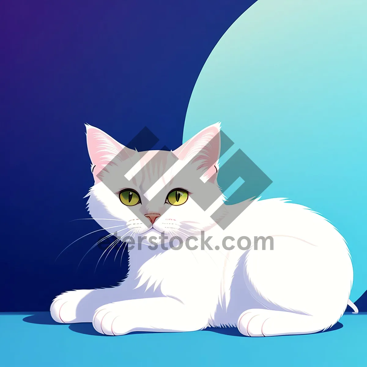 Picture of Curious Kitty with Adorable Eyes