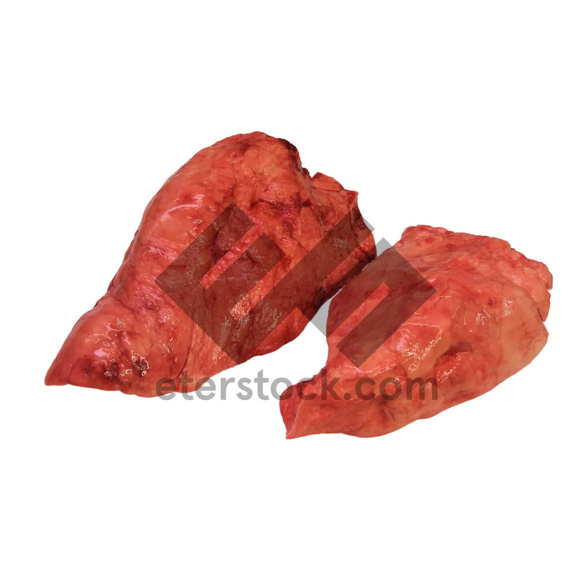 Picture of Fresh Raw Beef and Pork Steak Juicy and Fat