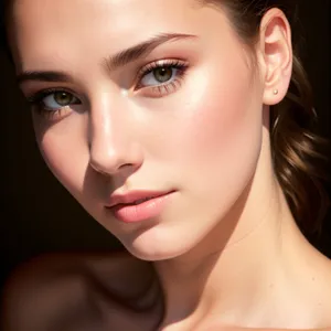 Stunning Brunette Model with Flawless Skin and Mesmerizing Eyes