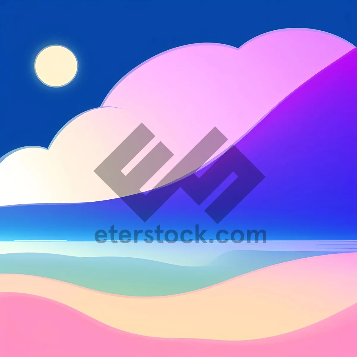 Picture of Abstract Rainbow Graphic Design