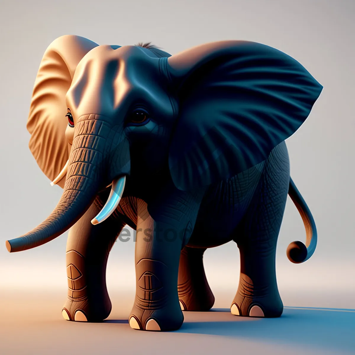 Picture of 3D Rendered Leg Character