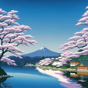 Tranquil Sunset Over Serene Lake