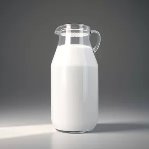 Refreshing Milk in Plastic Bottle: Healthy Dairy Drink