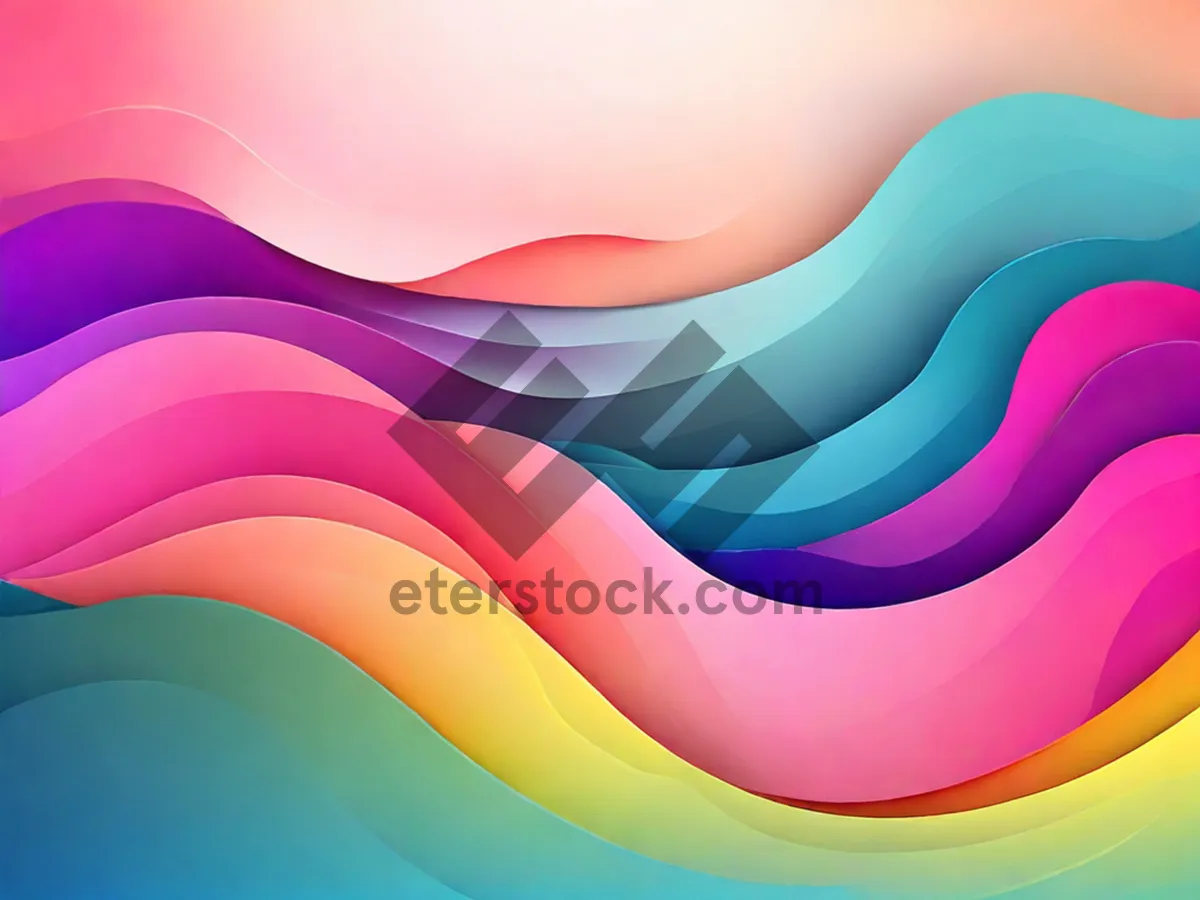 Picture of Fractal Rainbow Swirl Graphic Art Texture