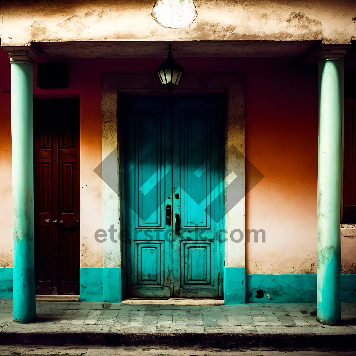 Picture of Timeless Stone Entrance In Historic City