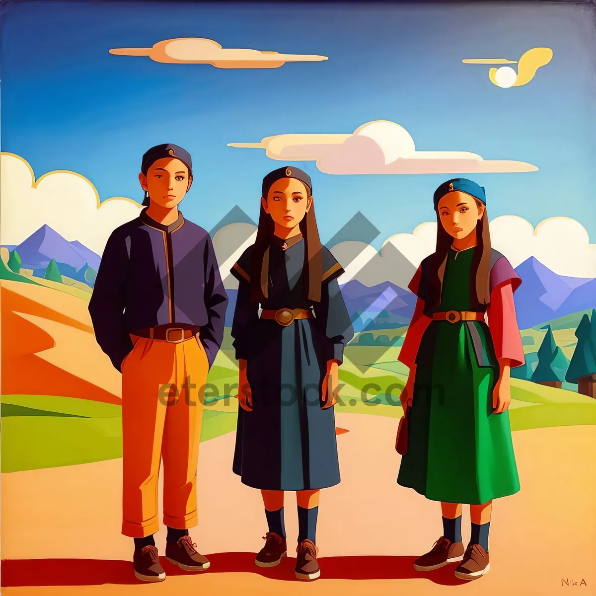 Picture of Vibrant Crowd Cheering in Patriot Stadium