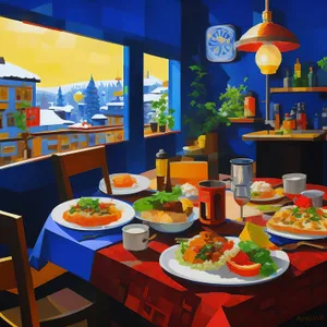 Luxurious Restaurant Dining Room Decor
