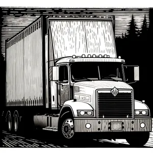 Fast Freight: Highway Hauling with a Trailer Truck