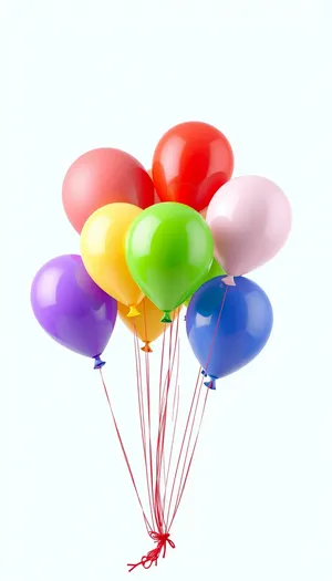 Colorful Balloon Party Decorations in Pink and Yellow