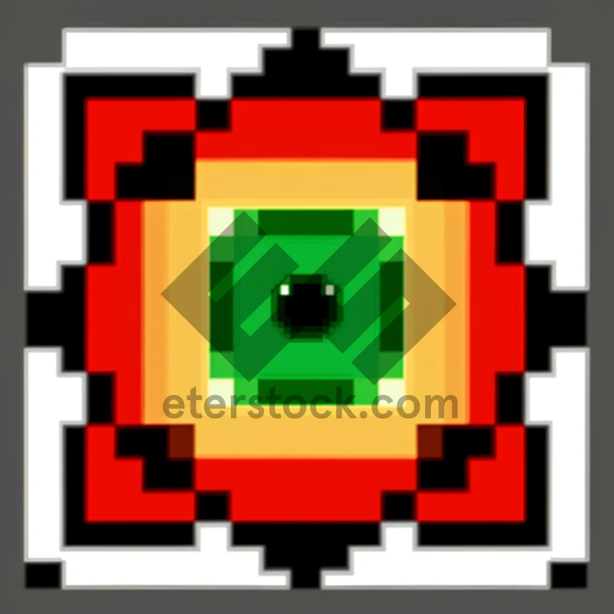 Picture of Excavation Symbol: 3D Toy Sign Icon