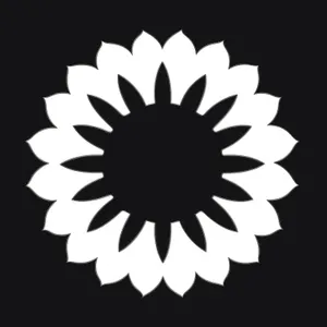 Lotus Healing Symbol: Intricate Sun-inspired Graphic Art