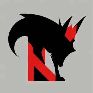 Symbolic Silhouette Flag Icon: Artistic Pencil Sign