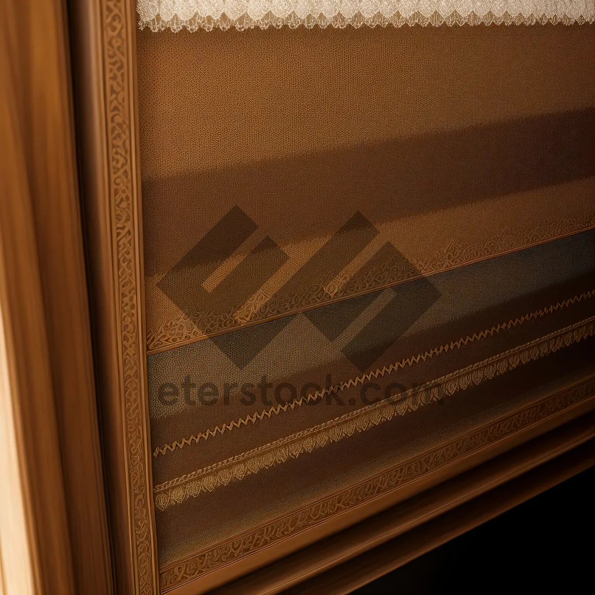 Picture of Vintage Wood Window Blind with Grunge Texture