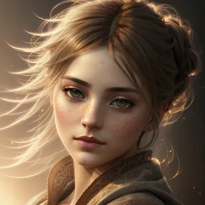 Sultry brunette fashion doll with captivating eyes