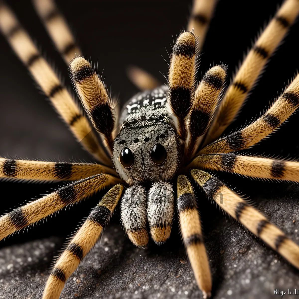 Picture of Hairy Barn Spider - Close-up Wildlife Arachnid