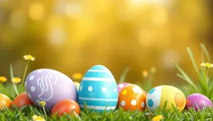 Easter Egg Celebration: Colorful Symbol of Fertility