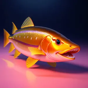 Colorful Goldfish Swimming in Aquarium Bowl