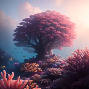 Colorful Coral Reef Underwater: Diving in a Vibrant Marine Wonderland