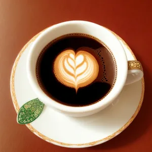 Steamy Morning Cup of Aromatic Coffee on Table