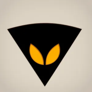 Yellow Danger Shield Emblem
