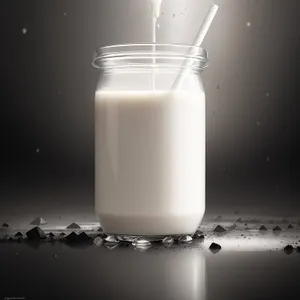 Creamy Delight: Fresh Milk in Glass