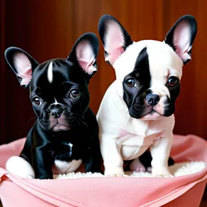 A Bulldog puppy with endearing wrinkles, exuding absolute adorableness