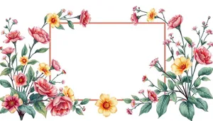 FloralSummerBranchOrnateDecorativePattern