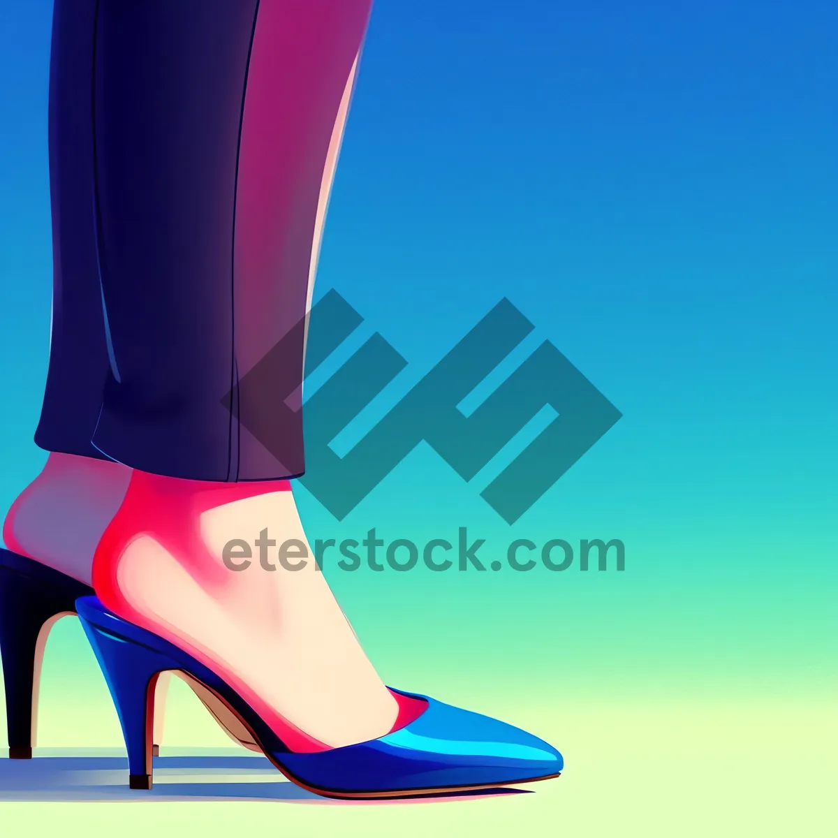 Picture of Sleek and Sexy Legs in Striking Heels