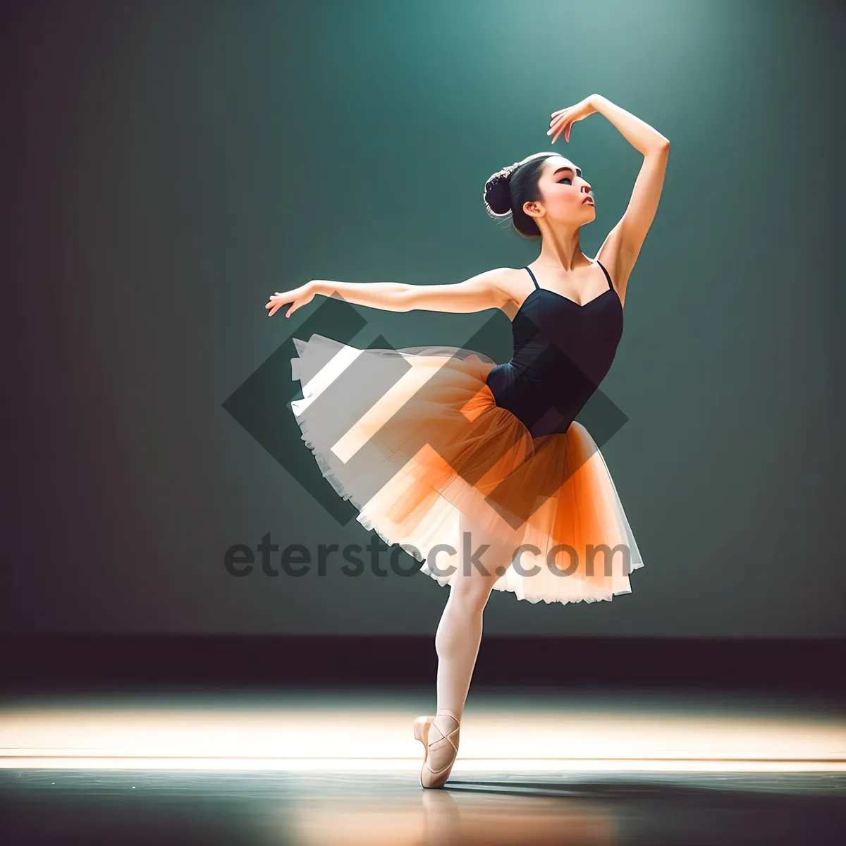 Picture of Dynamic Dance Performance: Expressive elegance in mid-air jump