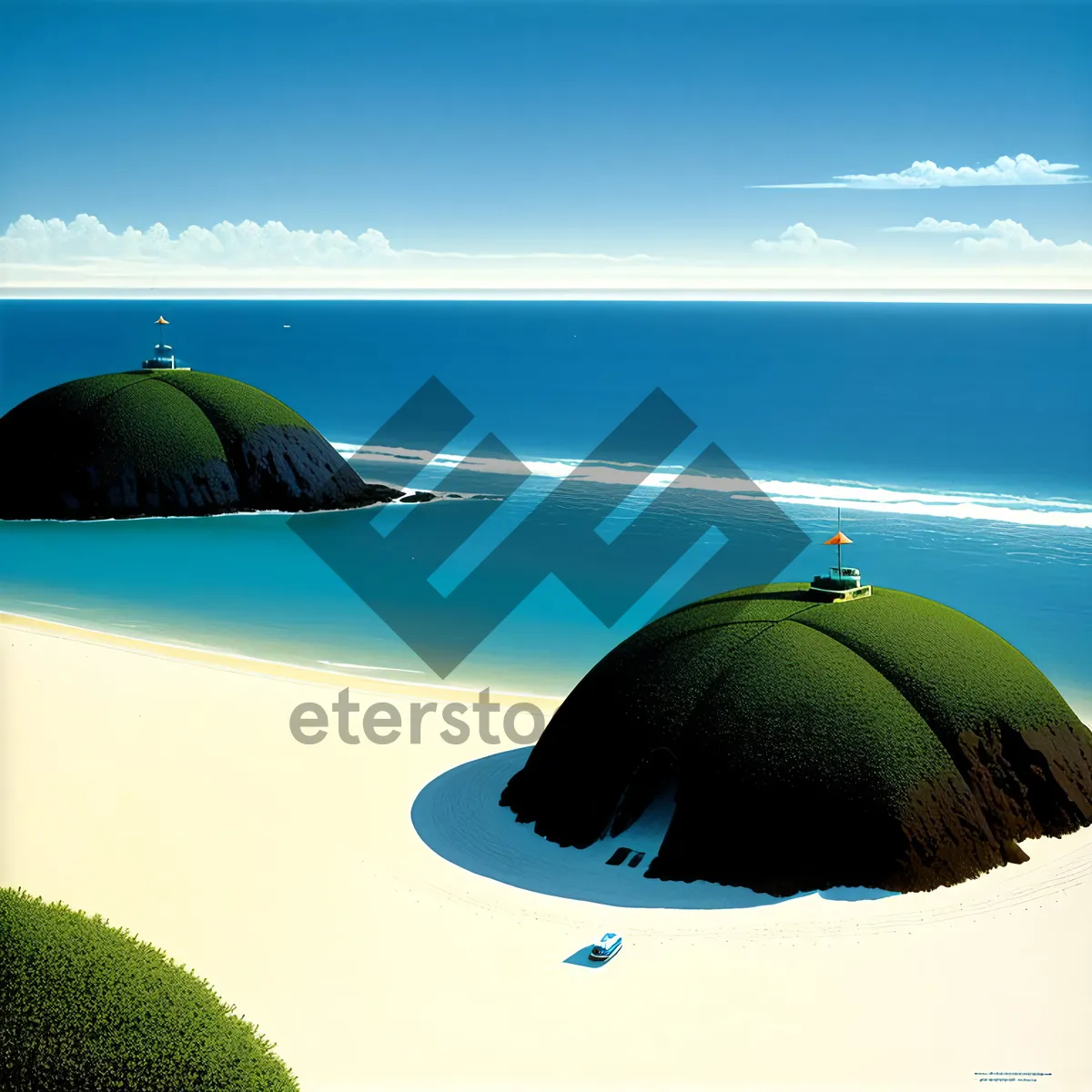 Picture of Turquoise Waters: Relaxing Beachside Holiday Escape.