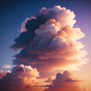 Summer Skies: Clear Blue Heaven and Fluffy Clouds