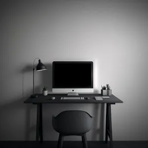 Modern Computer Monitor on Office Desk